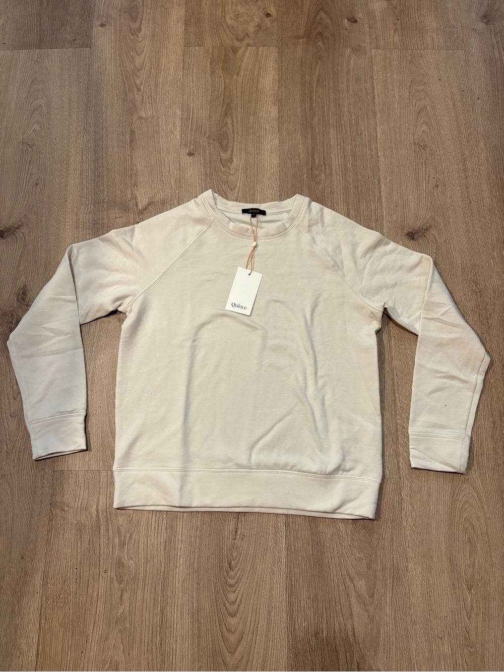NWT Quince Super Soft Fleece Crew Off White